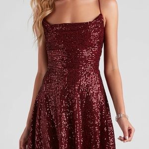 Windsor Burgundy Homecoming Dress